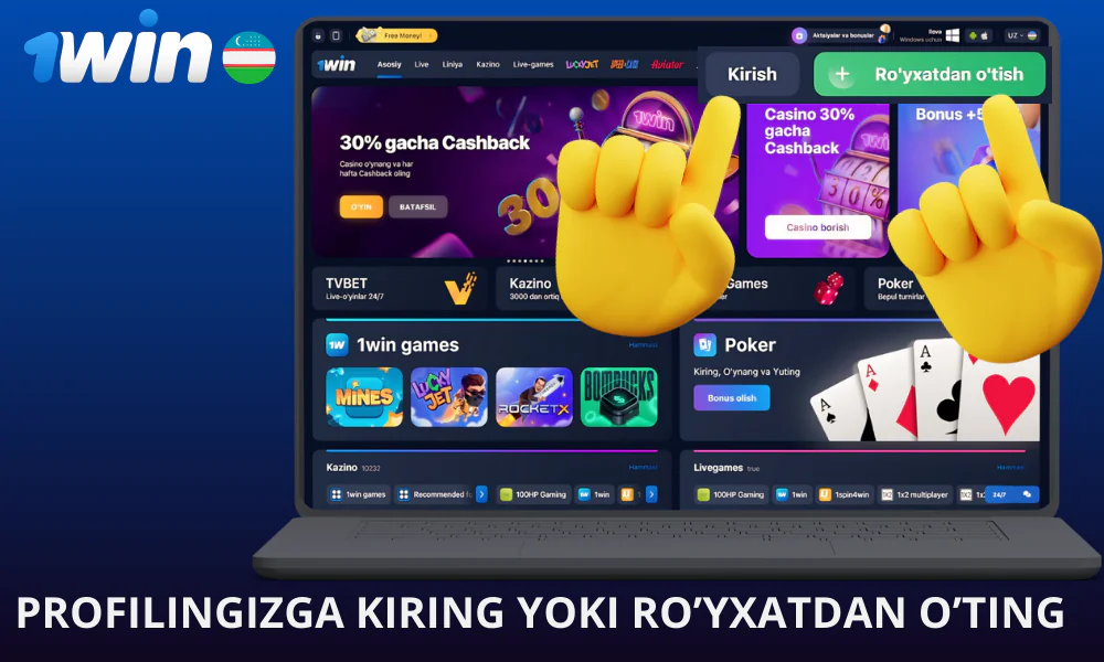 Tizimga kiring yoki ro’yxatdan o’ting